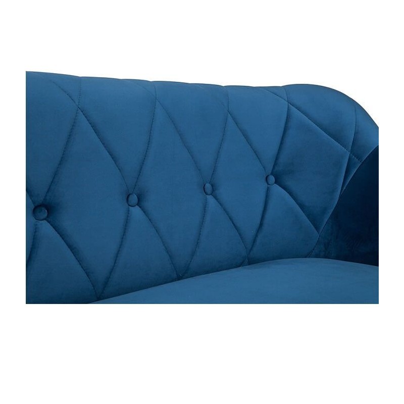 Sofa mit gesteppter Rückenlehne 2-Sitzer-Sofa - CARO 2 Braun Schokoladen 3/9