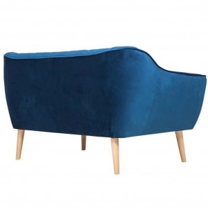 Sofa mit gesteppter Rückenlehne 2-Sitzer-Sofa - CARO 2 Braun Schokoladen 2/9
