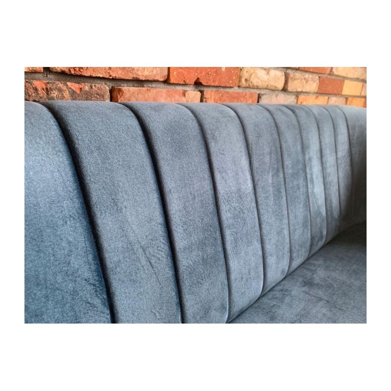 Zweisitziges Sofa mit Nähten im skandinavischen Stil PIK 2 Blau 5/9