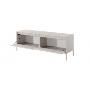 RTV-Schrank TV-Tisch mit geriffelte Fronten SENSO 153 x 53 Beige 2/9