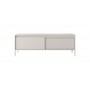 RTV-Schrank TV-Tisch mit geriffelte Fronten SENSO 153 x 53 Beige 3/9