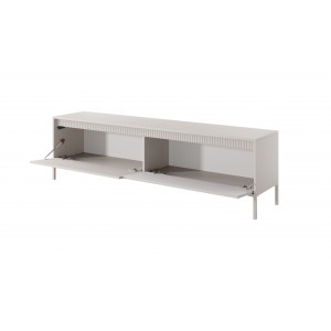 RTV-Schrank TV-Tisch geriffelte Fronten SENSO 187 x 53 cm Beige 2/9