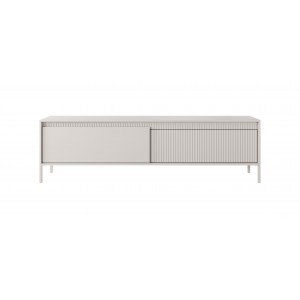 RTV-Schrank TV-Tisch geriffelte Fronten SENSO 187 x 53 cm Beige 3/9