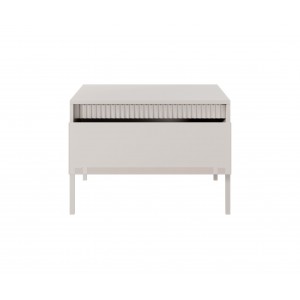 Klein Couchtisch mit geriffelten Fronten und Schublade SENSO Beige 4/9
