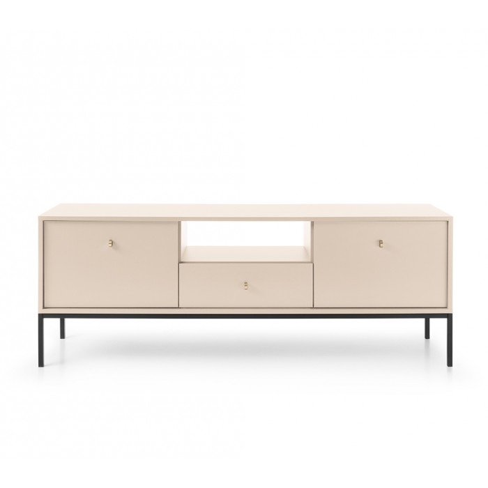 MOLLY 154 cm TV-Schrank TV-Tisch auf Schwarzbeine - Beige