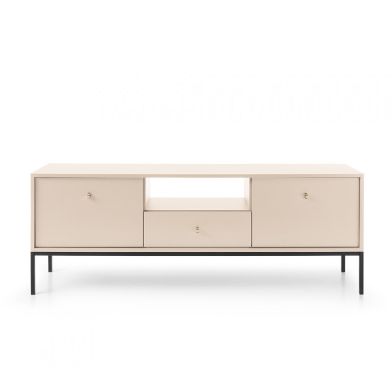 MOLLY 154 cm TV-Schrank TV-Tisch auf Schwarzbeine - Beige 5/9