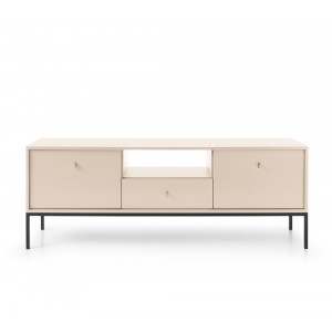 MOLLY 154 cm TV-Schrank TV-Tisch auf Schwarzbeine - Beige 5/9