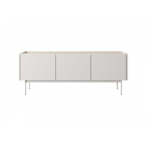 RTV-Schrank TV-Tisch Lowboard für Wohnzimmer mit dreitüren COLOR 144 cm Beige Hellbeige 4/9
