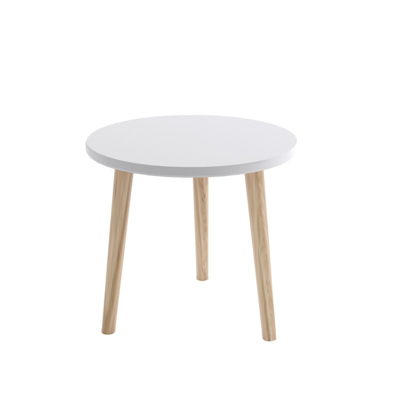 Couchtisch auf Holzbeinen 1/9