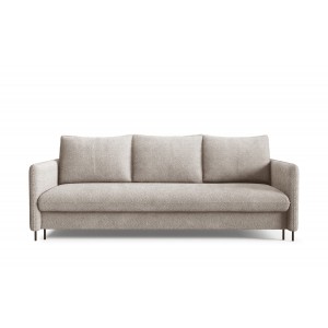 BELIS BOUCLE beige Schlafsofa aus weichem Stoff mit Schlaffunktion 2/9