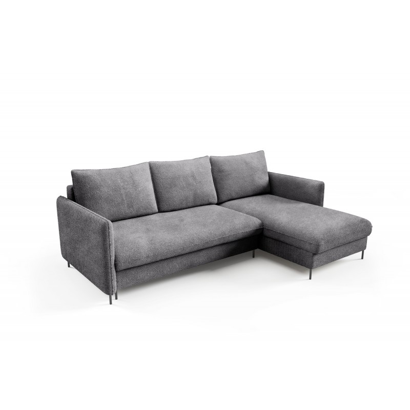 Bequemes Ecksofa BELIS BOUCLE, gepolstert mit weichem Stoff 1/9