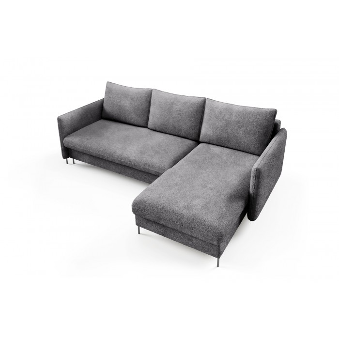 Bequemes Ecksofa BELIS BOUCLE, gepolstert mit weichem Stoff