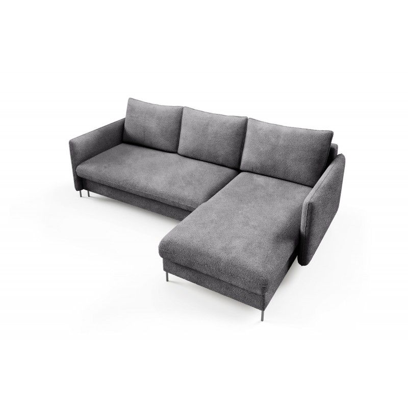 Bequemes Ecksofa BELIS BOUCLE, gepolstert mit weichem Stoff 3/9