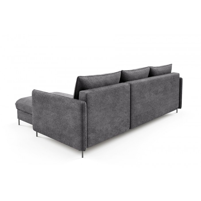 Bequemes Ecksofa BELIS BOUCLE, gepolstert mit weichem Stoff