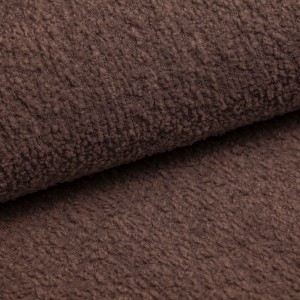 Braunes gepolstertes Ecksofa BELIS BOUCLE mit Schlaffunktion 8/9