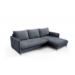 Funktionelles Ecksofa BELIS BOUCLE mit weichem Stoff und Schlaffunktion 1/9