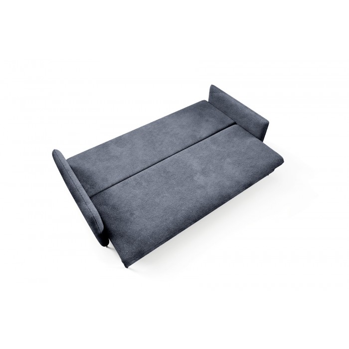 BELIS BOUCLE Dreisitzer-Sofa in navyblau mit Schlaffunktion