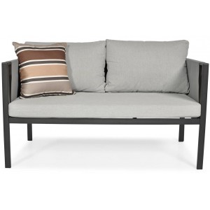 Modernes Gartenmöbel-Set Sofa Couchtisch Sessel-Set IBIZA Grau 8/9