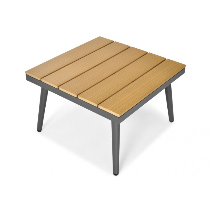 Graues NEVADA Garten Ecksofa universal modular mit Tisch