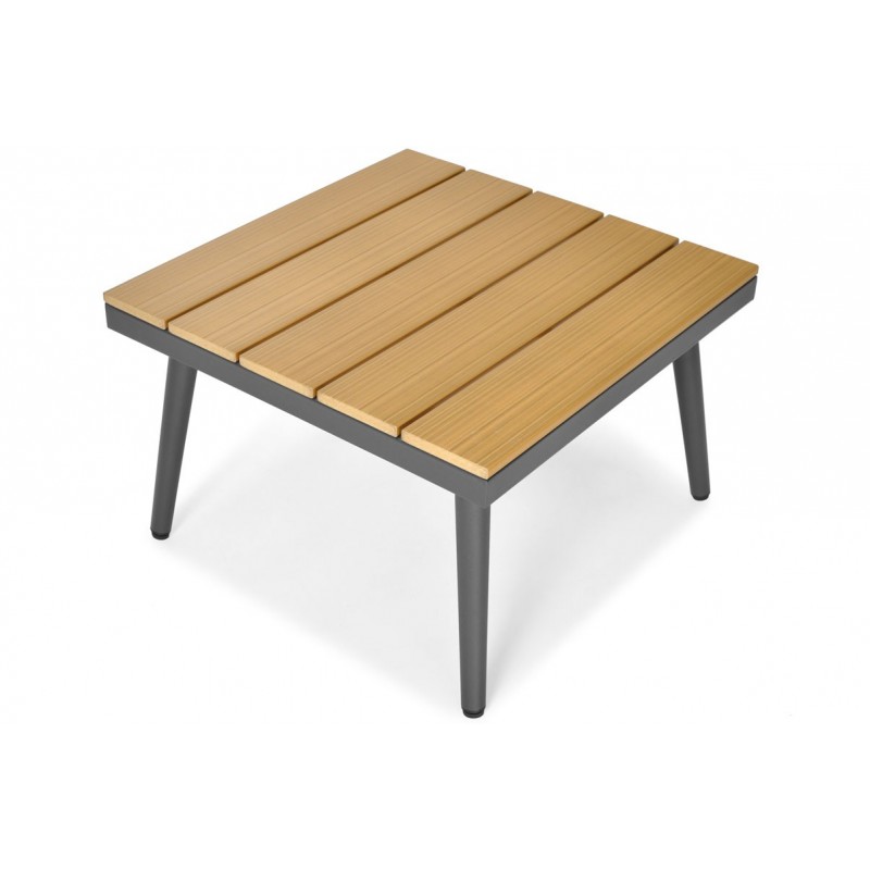 Graues NEVADA Garten Ecksofa universal modular mit Tisch 13/9