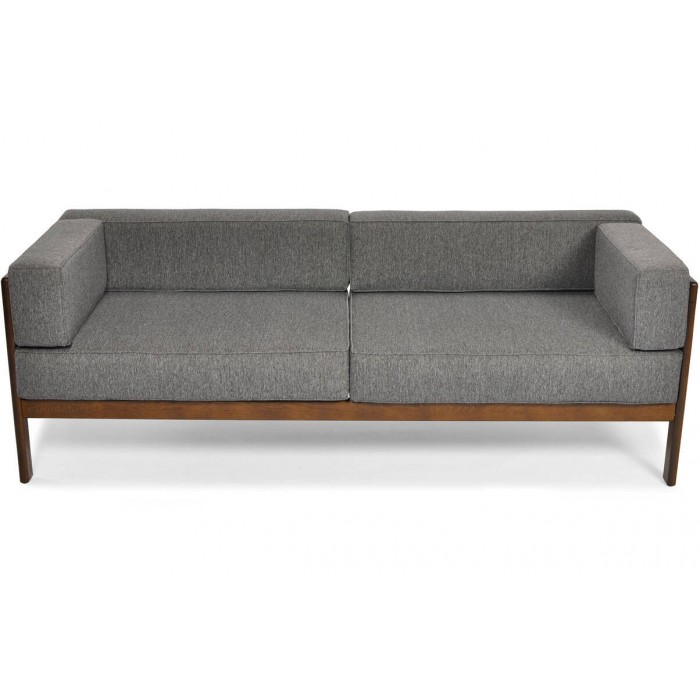 Dreisitziges Gartensofa EDEN 3 mit graphitfarbenem Sitz