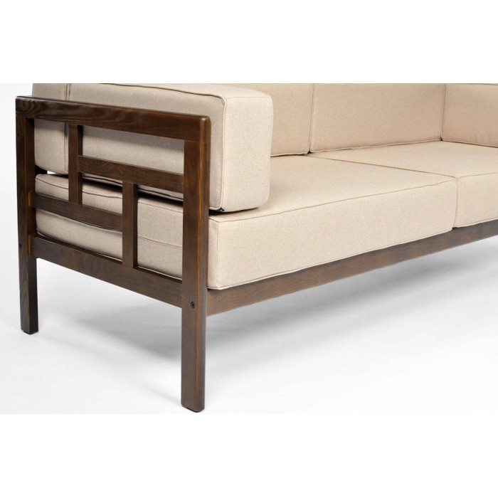 EDEN 3 breites Gartensofa in Beige