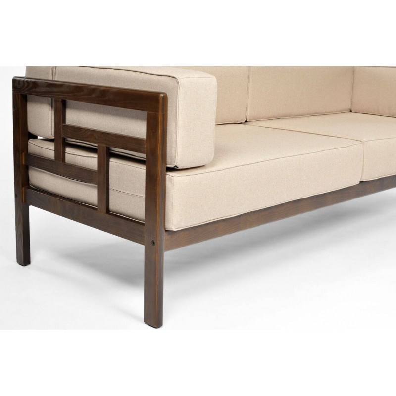 EDEN 3 breites Gartensofa in Beige 8/9