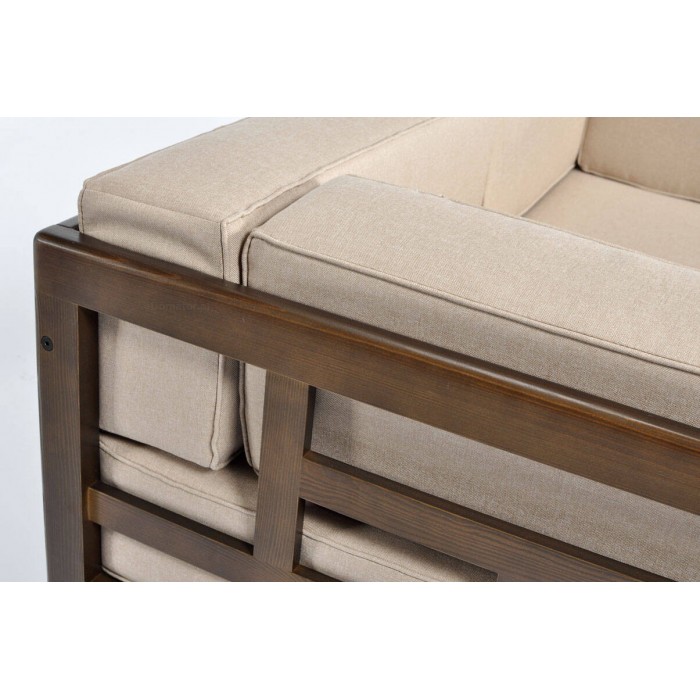 EDEN 3 breites Gartensofa in Beige