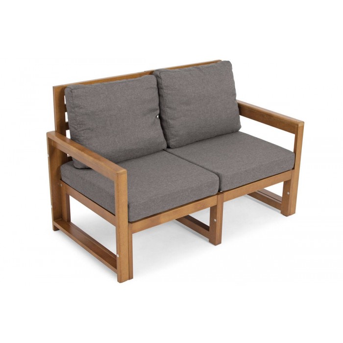 Gartensofa mit weichem Sitz MALTA 2 graphit