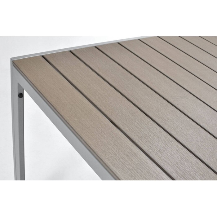 MODENA 150 Aluminium-Gartentisch - silber