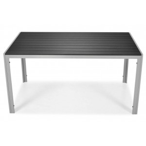 Großer Aluminium-Gartentisch MODENA 180 schwarze Platte 2/9