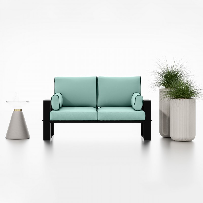 Elegantes Gartensofa GARTEN türkis 2/9