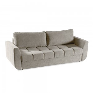 Modernes DELTA Sofa Funktionssofa mit Staukasten und Schlaffunktion Ecru 1/9