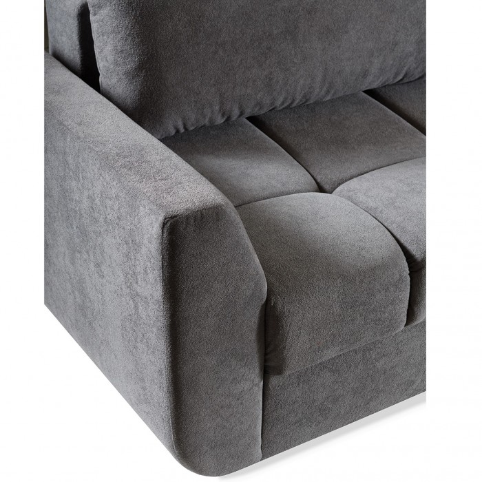 Modernes DELTA Sofa Funktionssofa mit Staukasten und Schlaffunktion Ecru