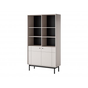 Hochbeiniges Bücherregal für das Wohnzimmer PANDA Cashmere 1/9