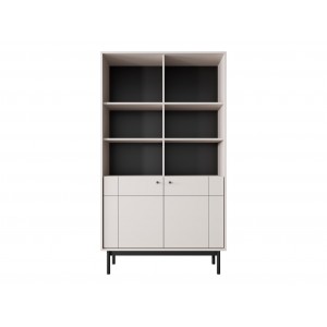 Hochbeiniges Bücherregal für das Wohnzimmer PANDA Cashmere 3/9