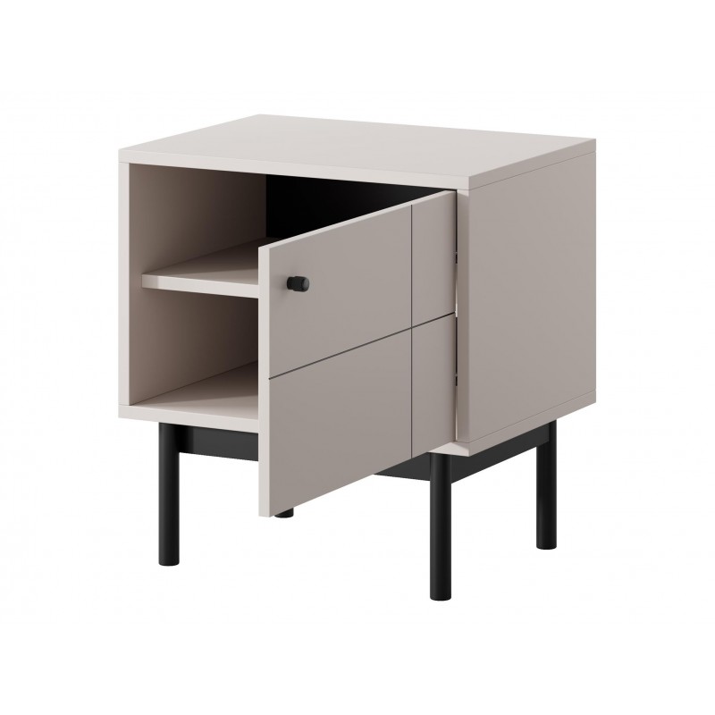 Moderner kippbarer Nachttisch mit Regal für das Schlafzimmer PANDA Cashmere 2/9