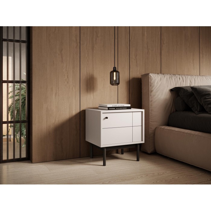 Moderner kippbarer Nachttisch mit Regal für das Schlafzimmer PANDA Cashmere
