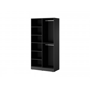 SANDBOX SENTINO Drehschrank 100cm elegant Schwarz + Eiche Wotan 4/9