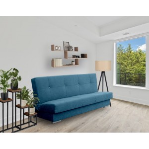 Stilvolles SILK Lounge Sofa blau 2/9