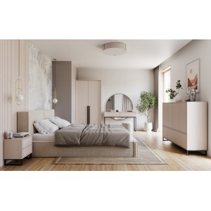 Beige moderner Kleiderschrank für das Schlafzimmer GENUA 105 4/9