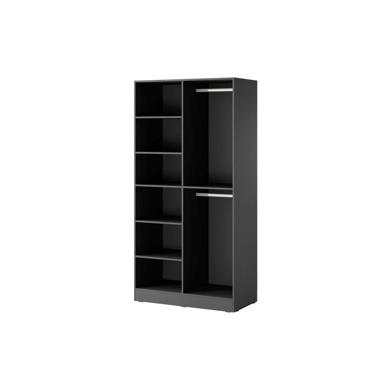 Satz von 3 modularen Schränken SANDBOX 2X ANTISOL + NOVA schwarz mit LED-Beleuchtung 4/9