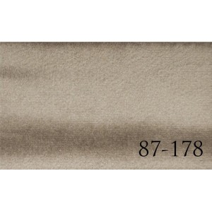 Kleine Bank dunkelbeige LAMO 80 Samtstoff - schwarzes Gestell 4/9