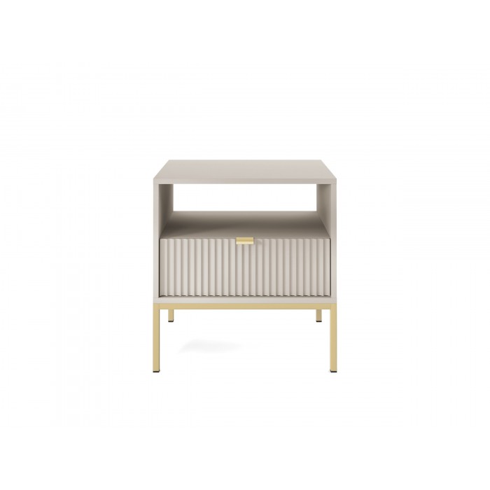 Beige Nachttisch Loft Nachttisch Nova Gold...