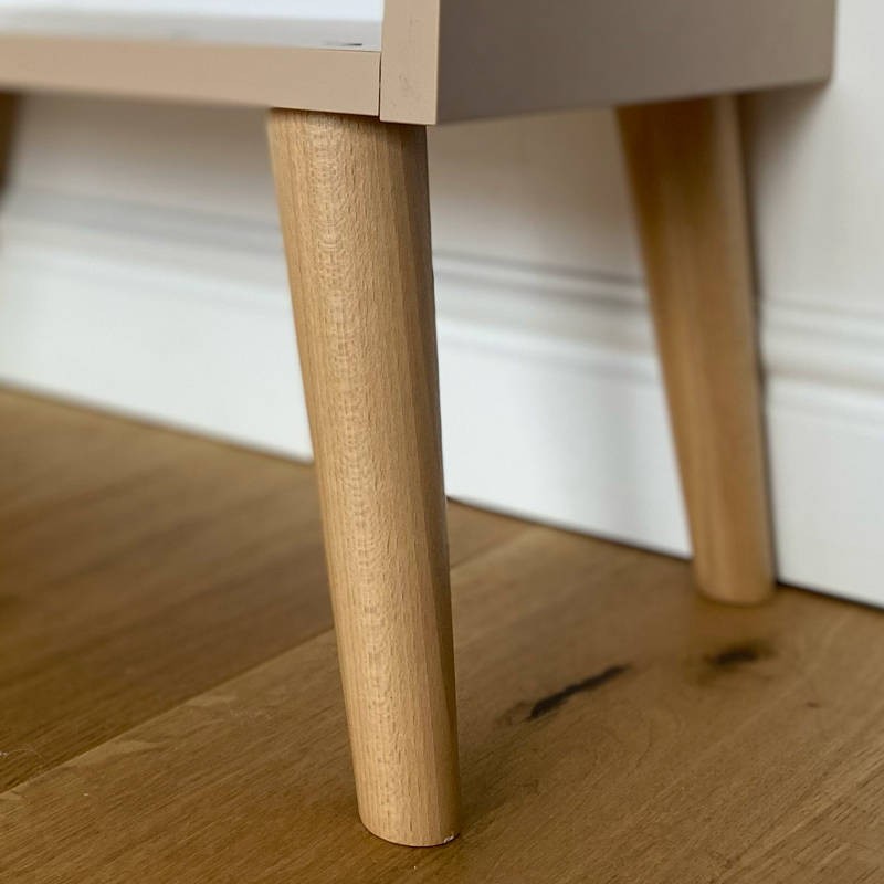 RTV-Schrank TV-Tisch Fernsehtisch TV Lowboard Tisch String Griffe Boho für das Wohnzimmer IKON 170 cm Rosa 5/9