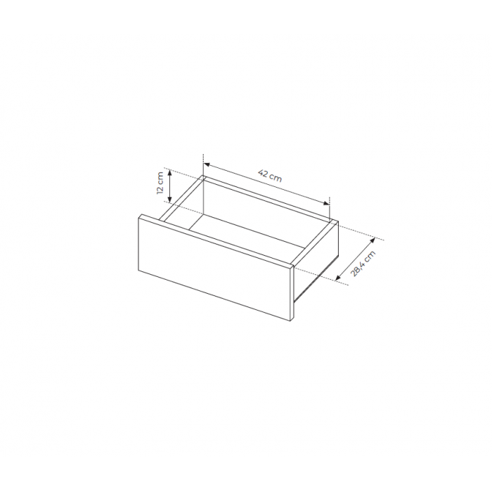 Schrank mit LED-Beleuchtung LANGO 150cm Schwarz + Eiche Evoke