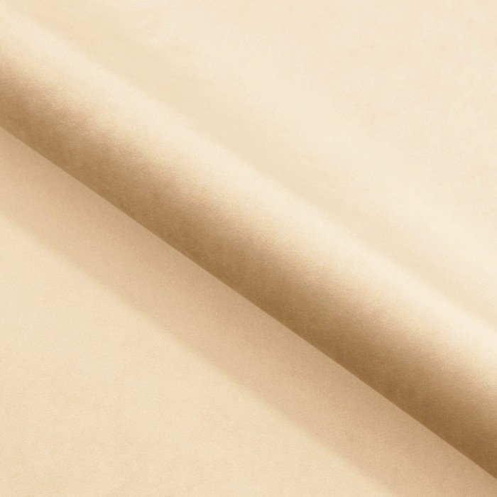 Kleine gepolsterte Bank LAMO 80 hellbeige - weißes Gestell