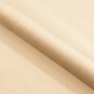 Kleine gepolsterte Bank LAMO 80 hellbeige - weißes Gestell 3/9