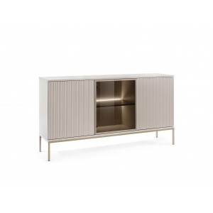 Moderne Kommode SENTINO 154 mit LED-Beleuchtung Kaschmir 1/9