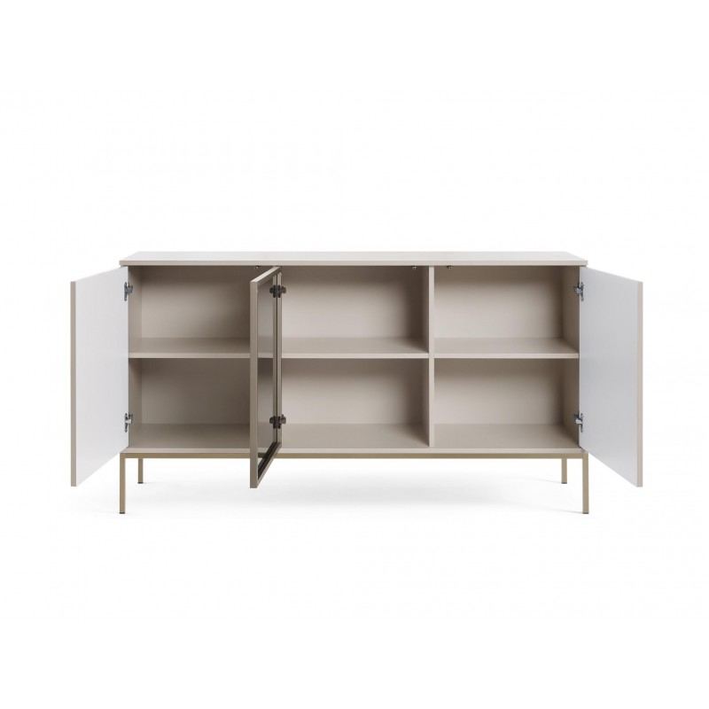 Moderne Kommode SENTINO 154 mit LED-Beleuchtung Kaschmir 2/9